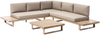 Beliani 'MYKONOS' Ecksofa Lounge Set, Akazienholz taupe Bild 4