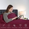 Cozyor Bettwäsche extra dick, weich, top Reissverschluss 135x200 155x200 155x220 200x200, Mikrofaser, 3 teilig, bordeaux Berry, Bettbezug + Kissenbezug 80x80, für Allergiker, weich Bild 4