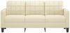 vidaXL 3-Sitzer-Sofa Creme 180 cm Kunstleder 359123 Bild 3