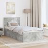 vidaXL Bettrahmen mit Kopfteil Beton Grau 75 x 190 cm Holzwerkstoff 3408721 Bild 3