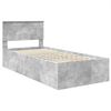 vidaXL Bettrahmen mit Kopfteil Beton Grau 75 x 190 cm Holzwerkstoff 3408721 Bild 4