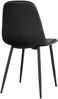 Polsterstuhl >Stockholm< (2er-Set) in Schwarz - 47x88x50 (BxHxT) Bild 5
