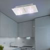 RGB LED Deckenleuchte, Fernbedienung, Chrom, Glas, L 40 cm Bild 3
