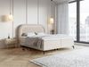Selsey 'Loreo' Boxspringbett mit wasserfestem Samtbezug, greige, 160x200 cm Bild 2