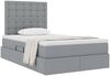 vidaXL Aufbewahrungsbett mit Matratze Hellgrau 120 x 200 cm Polyester 3371898 Bild 3