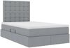 vidaXL Aufbewahrungsbett mit Matratze Hellgrau 120 x 200 cm Polyester 3371898 Bild 5