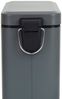 SVITA Mülleimer STM10, Treteimer, Softclose-Funktion, 18L, Pulverbeschichteter Stahl, Grau Bild 3