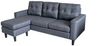 HTI-Living 3-Sitzer Polstercouch mit variabler Ottomane Reva Grau, Stück 1 Teile, Dreisitzer mit Hocker Ecksofa Bild 4