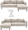 TRENDMANUFAKTUR Ecksofa Amazing II, wahlw. mit Schlaffunktion & Bettkasten, Fuß schwarz, Recamiere beidseitig montierbar, L-Form,in Cord o. Struktur, B: 232 cm Bild 4