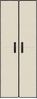 Schuhbank | Schuhschrank | Schuhregal Creme 60x30x166 cm Stoff Bild 4