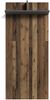 byLIVING Wandpaneele BEN / Garderobe Old Wood dunkelbraun mit zwei Kleiderhaken und Hutablage / Flurgarderobe für die Wand / B 60, H 136, T 27 cm Bild 3