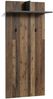 byLIVING Wandpaneele BEN / Garderobe Old Wood dunkelbraun mit zwei Kleiderhaken und Hutablage / Flurgarderobe für die Wand / B 60, H 136, T 27 cm Bild 2
