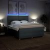 vidaXL Boxspringbett mit Matratze Dunkelgrau 180x200 cm Stoff 3294429 Bild 4