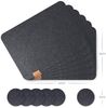 Luana Rose Platzset 12er-Set mit 6 Getränke-Untersetzer, Tischdekoration Teller Esstisch Diner Filzmatte leicht zu reinigen Bild 3