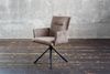 KAWOLA Esszimmerstuhl KYRA Drehstuhl Velvet taupe 88 x 61 x 64 cm Bild 2