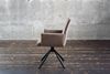 KAWOLA Esszimmerstuhl KYRA Drehstuhl Velvet taupe 88 x 61 x 64 cm Bild 4