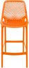 CLP 2er Set Barhocker Air Kunststoff mit Lehne wetterfest UV-beständig bis 160 kg,orange Bild 5