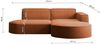 Kaiser Möbel Ecksofa Designer MODENA STUDIO L stoff Poso, Neve, Quelle Bild 3