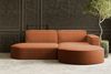 Kaiser Möbel Ecksofa Designer MODENA STUDIO L stoff Poso, Neve, Quelle Bild 5