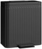 HOMCOM Mülltrennsystem Mülleimer Küche 2x20 Liter mit Soft-Close-Deckel, Offenhaltefunktion, für Küche, Schlafzimmer, Schwarz Bild 2