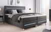 Boxspringbett Sejour mit LED 180x200 Grau H3 (70-100kg) Bild 2