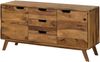 Sideboard Sheesham 134x40x65 natur sandgestrahlt lackiert MALMÖ 2 #207 Bild 1