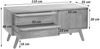 TV-Rack HWC-L96, Fernsehtisch Lowboard Kommode Schrank, Schubladen Massiv-Holz Mango 46x110x35cm MVG-zertifiziert Bild 3