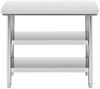 Royal Catering Arbeitstisch 100 x 60 cm Edelstahltisch 500 kg Edelstahl Zerlegetisch 3 Ebenen, verschiedene Größen Bild 3