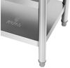 Royal Catering Arbeitstisch 100 x 60 cm Edelstahltisch 500 kg Edelstahl Zerlegetisch 3 Ebenen, verschiedene Größen Bild 2