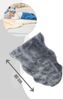 Fellhof Baby-Lammfell geschoren 80-90 cm Grau Bild 2