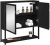 vidaXL Spiegelschrank mit Regal Schwarz Eichen-Optik 60 x 16 x 60 cm 862225 Bild 3