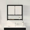 vidaXL Spiegelschrank mit Regal Schwarz Eichen-Optik 60 x 16 x 60 cm 862225 Bild 4