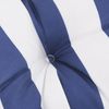 vidaXL Palettenkissen Blau Weiß Gestreift 60x60x12 cm Stoff 360462 Bild 5