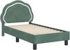 vidaXL Kinderbettgestell mit Kopfteil Meergrün 70 x 140 cm Samt 42010899 Bild 4