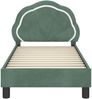 vidaXL Kinderbettgestell mit Kopfteil Meergrün 70 x 140 cm Samt 42010899 Bild 5