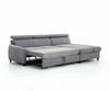 AX LIVING Klein Sofa mit Schlaffunktion Olettio Mini 260 cm Braun R Bild 4