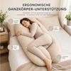 SEI Design Seitenschläferkissen Schwangerschaftskissen U-Form Seitenschläferkissen Komfortkissen XXL, 1-tlg, Schwangerschaftskissen gesteppt, Stillkissen Bild 2