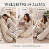 SEI Design Seitenschläferkissen Schwangerschaftskissen U-Form Seitenschläferkissen Komfortkissen XXL, 1-tlg, Schwangerschaftskissen gesteppt, Stillkissen Bild 4