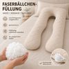 SEI Design Seitenschläferkissen Schwangerschaftskissen U-Form Seitenschläferkissen Komfortkissen XXL, 1-tlg, Schwangerschaftskissen gesteppt, Stillkissen Bild 3