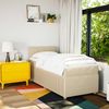 vidaXL Boxspringbett mit Matratze Creme 80x200 cm Stoff 3289588 Bild 4