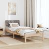 vidaXL Bettgestell Braun und Taupe 80 x 200 cm Massivholz Kiefer 878642 Bild 4