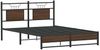 vidaXL Bettgestell ohne Matratze Braun Eiche 150x200 cm Holzwerkstoff 4107018 Bild 3