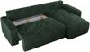 Ecksofa L-form, mit Schlaffunktion und Bettkasten - ARGOS, Grün, Cord Bild 5