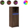 vidaXL LED-Sideboard Braun Eichen-Optik 38x34x100 cm Holzwerkstoff 852172 Bild 2