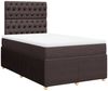 vidaXL Boxspringbett mit Matratze Dunkelbraun 120x200 cm Stoff 3294333 Bild 3