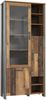 Vitrinenschrank CLIF 3-trg. Optik: Old Wood Vintage von Forte Bild 3