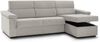 Dmora Schlafsofa mit Halbinsel Ganzaria, Wandelbares Ecksofa für das Wohnzimmer, gepolstert, abnehmbar, 100 % Made in Italy-Qualität, 285x160 h100 cm, Beige Bild 5