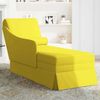 vidaXL Chaiselongue mit Nackenrolle und Rechter Armlehne Gelb Samt 4009788 Bild 3