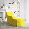 vidaXL Chaiselongue mit Nackenrolle und Rechter Armlehne Gelb Samt 4009788 Bild 2