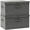 vidaXL Aufbewahrungsboxen 2 Stk. Stoff 50x30x25 cm Anthrazit 332913 Bild 2